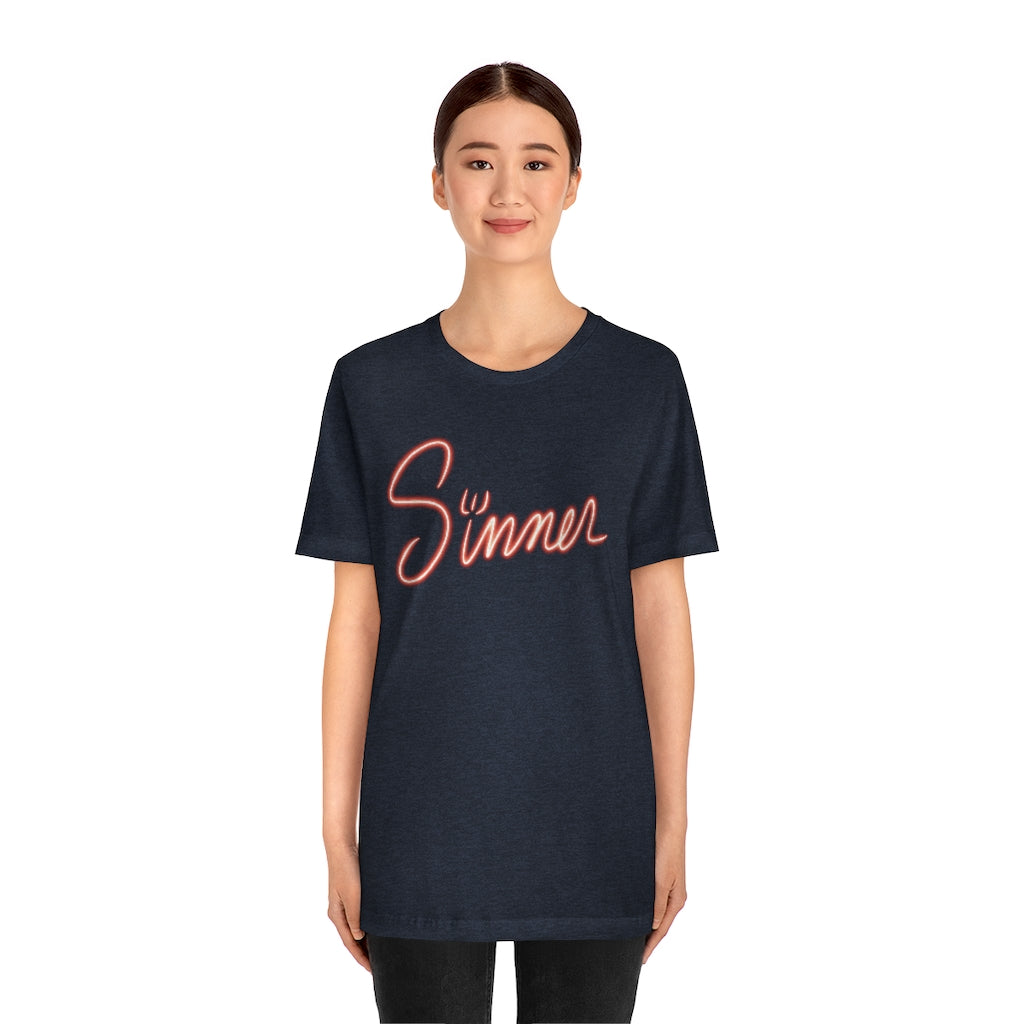 Sinner Unisex Jersey Short Sleeve Tee