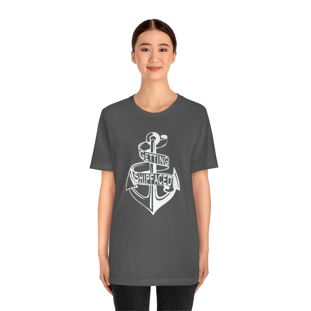 Getting Shipfaced Cruise Boat Drinking Party Unisex Jersey Short Sleeve Tee