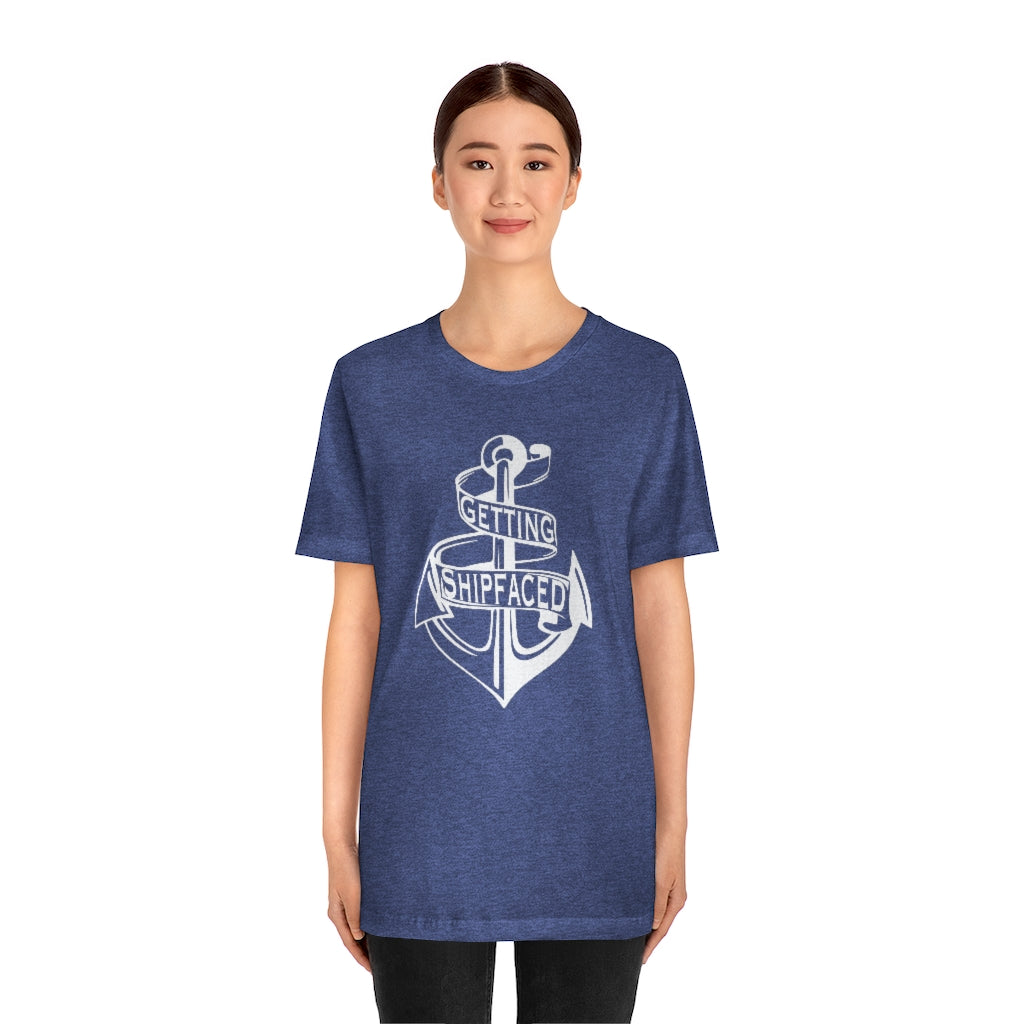 Getting Shipfaced Cruise Boat Drinking Party Unisex Jersey Short Sleeve Tee