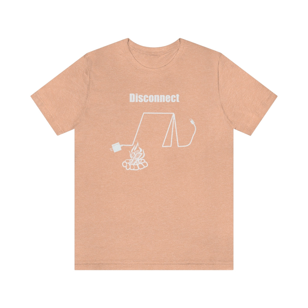 Disconnect Camping Unisex Jersey Short Sleeve Tee