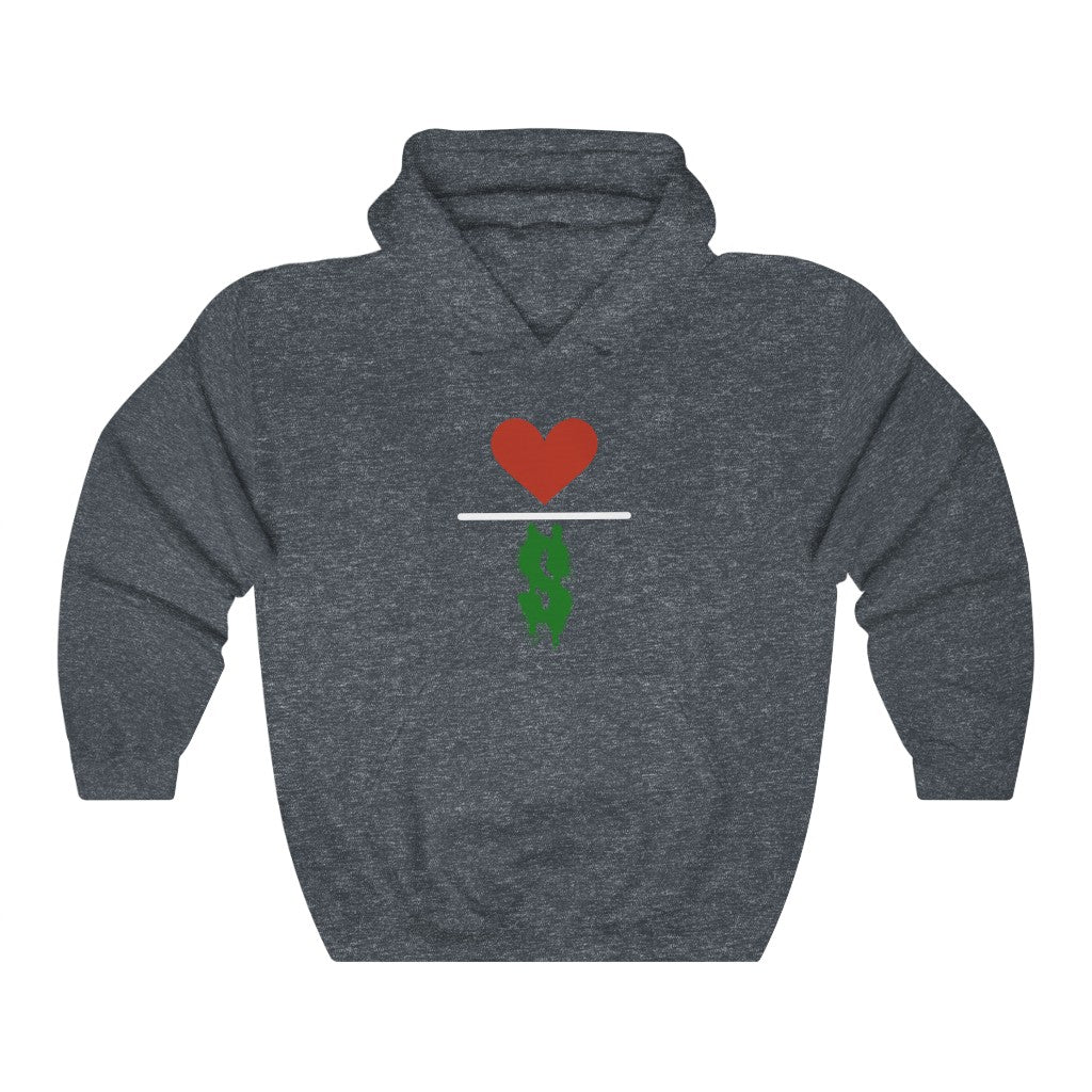 Love Over Money Unisex Heavy Blend™ Hooded Sweatshirt