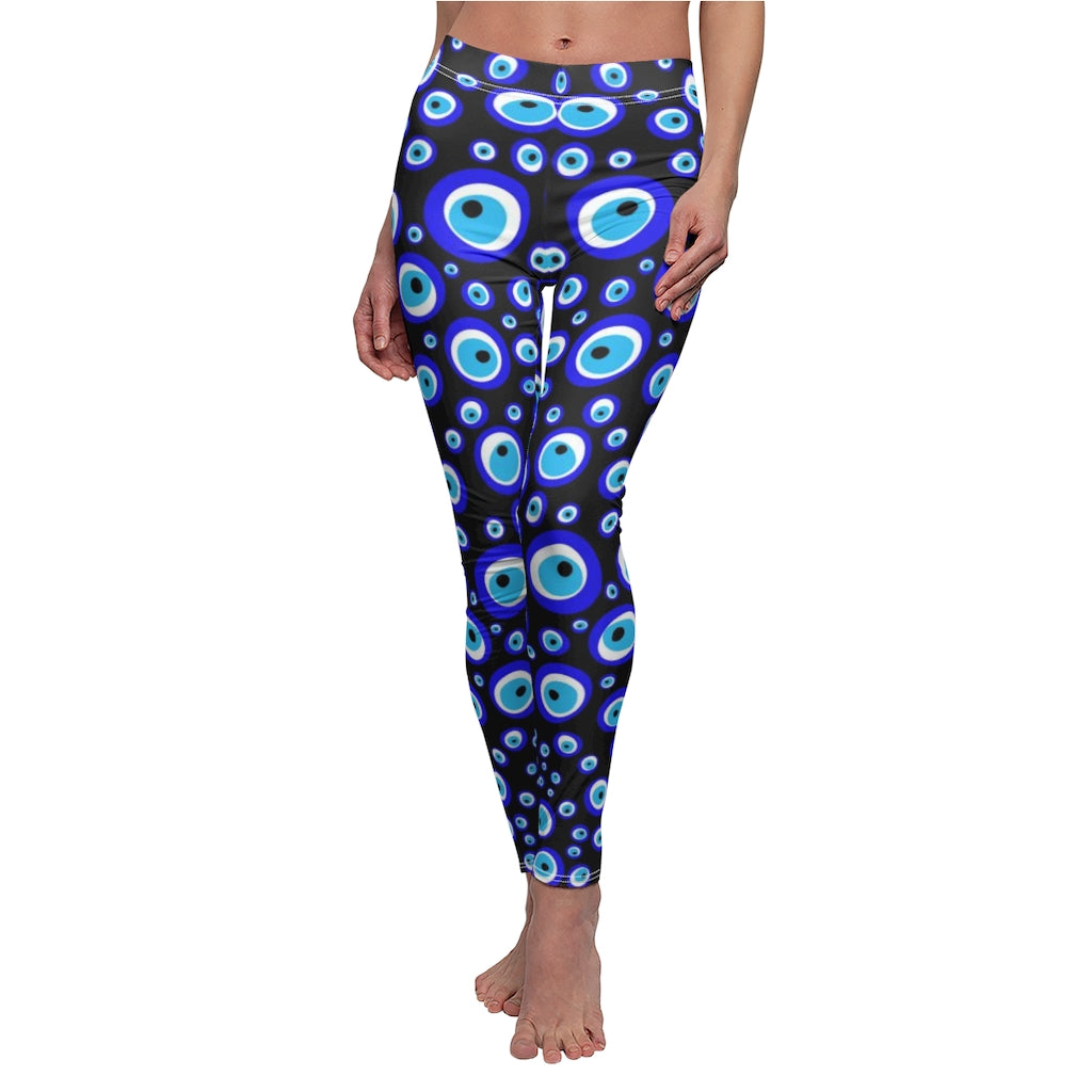 Evil Eye Black Women's Casual Leggings