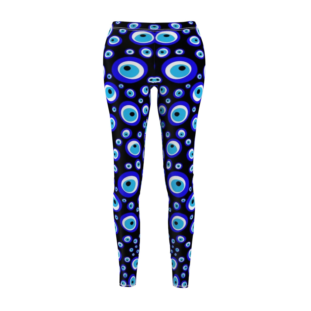 Evil Eye Black Women's Casual Leggings