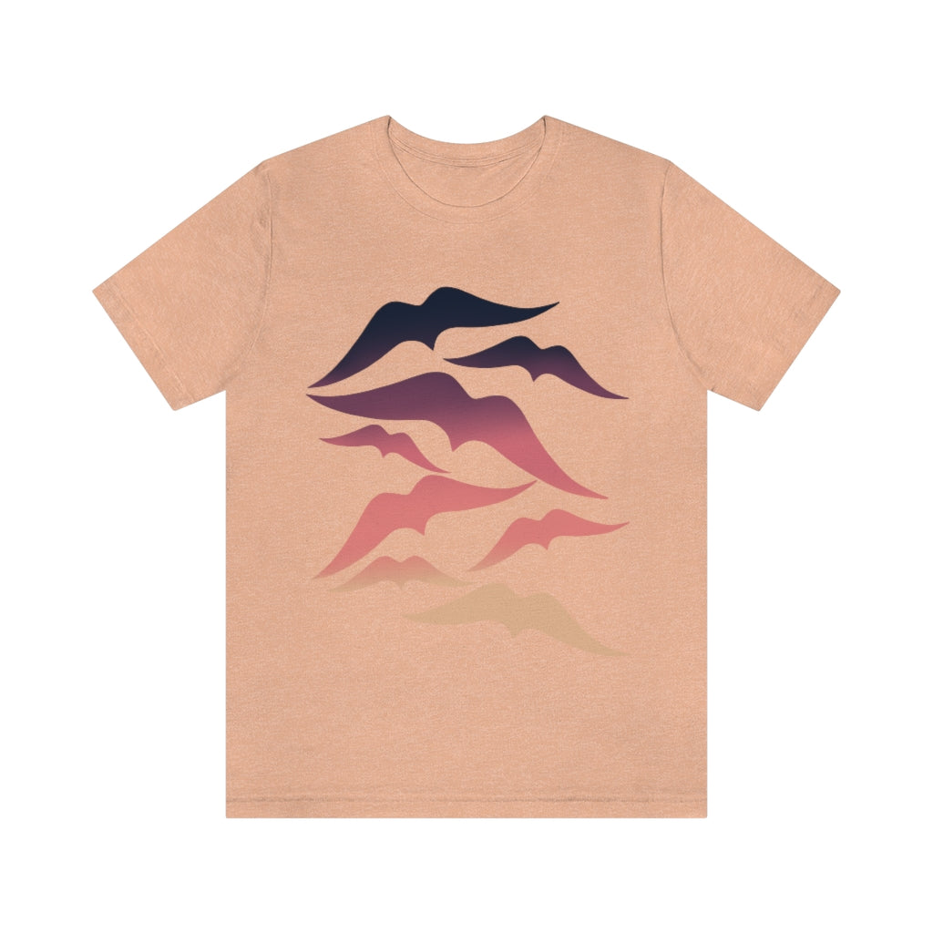 Seagulls at Sunset Unisex Jersey Short Sleeve Tee