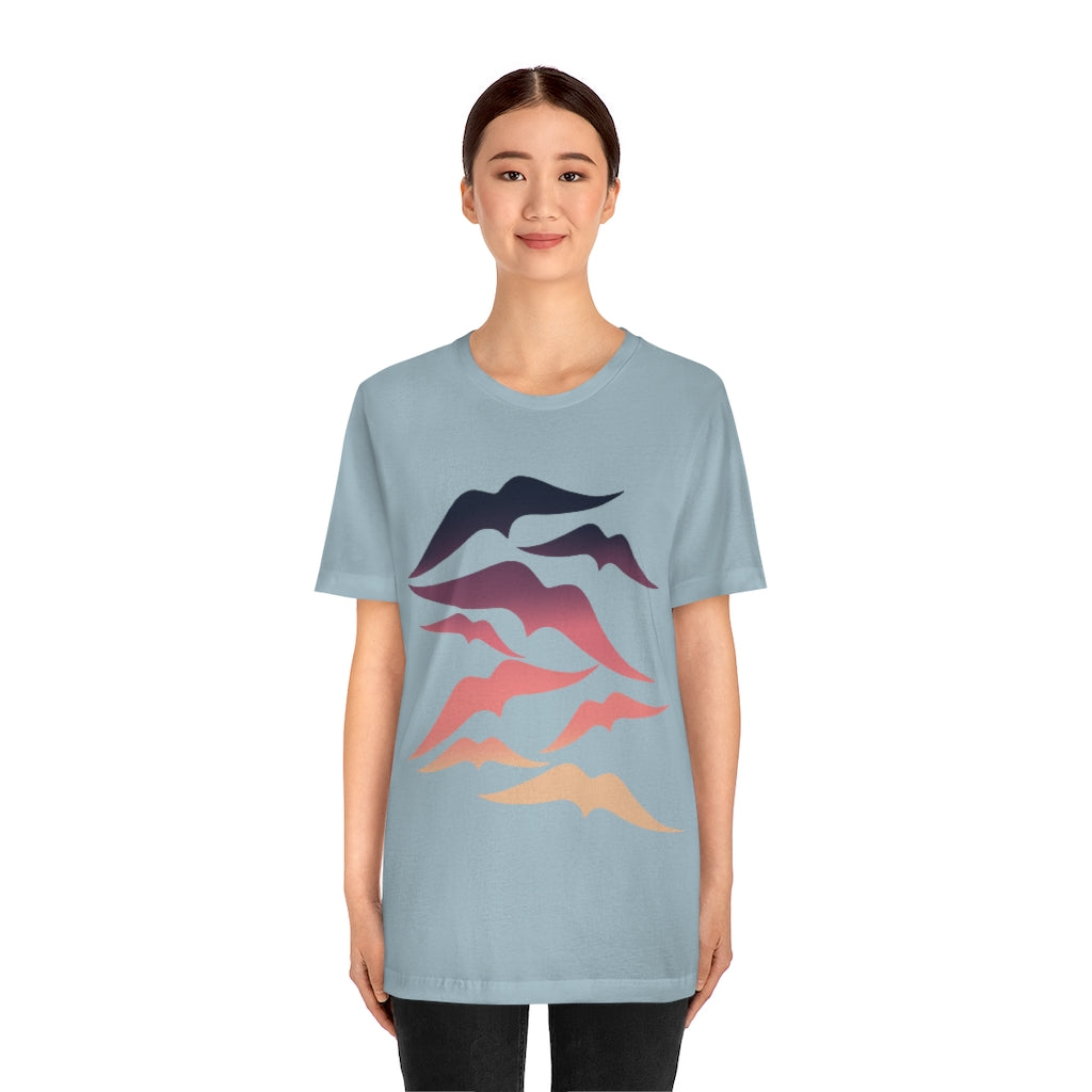 Seagulls at Sunset Unisex Jersey Short Sleeve Tee