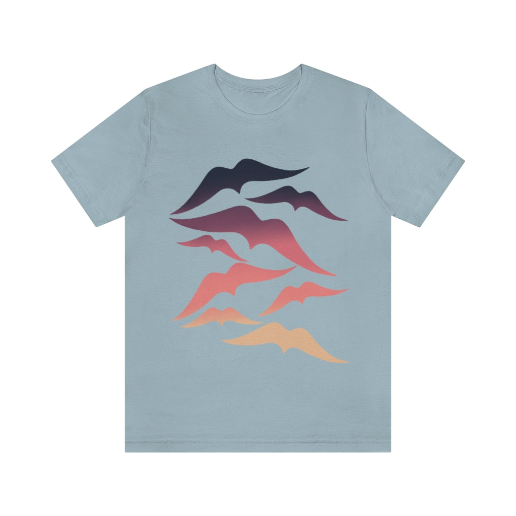 Seagulls at Sunset Unisex Jersey Short Sleeve Tee