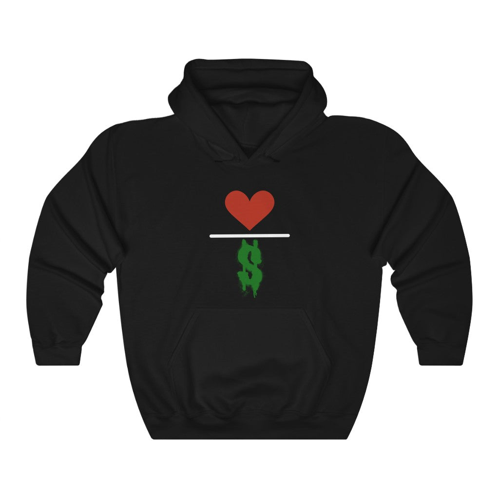 Love Over Money Unisex Heavy Blend™ Hooded Sweatshirt