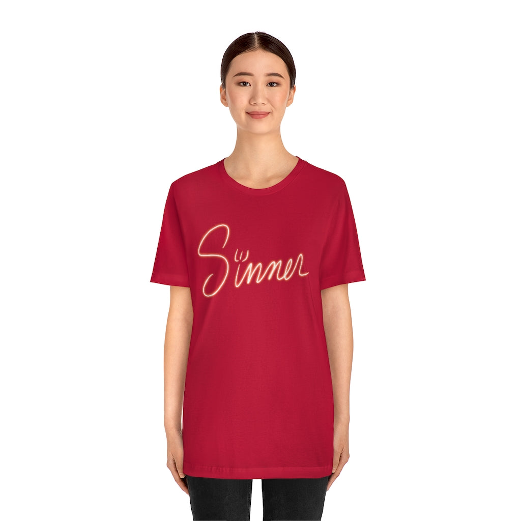 Sinner Unisex Jersey Short Sleeve Tee