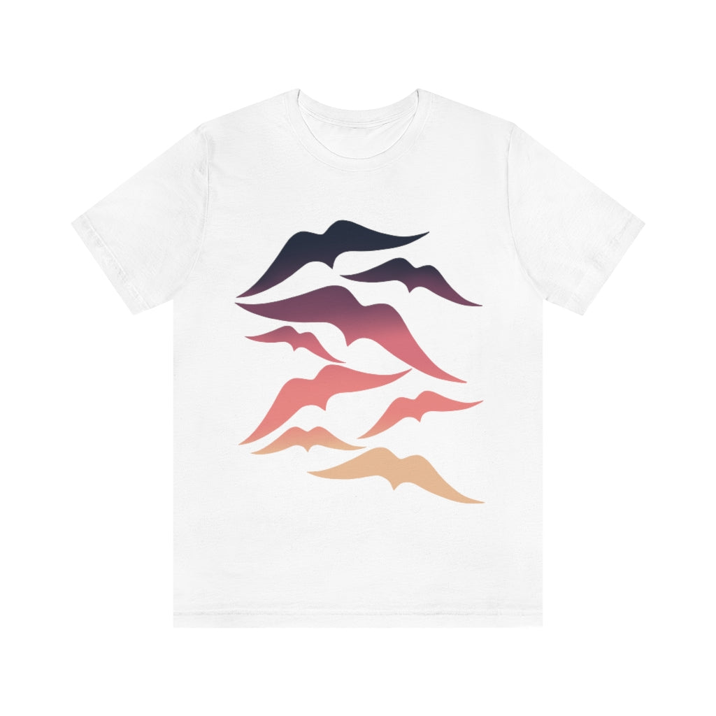 Seagulls at Sunset Unisex Jersey Short Sleeve Tee