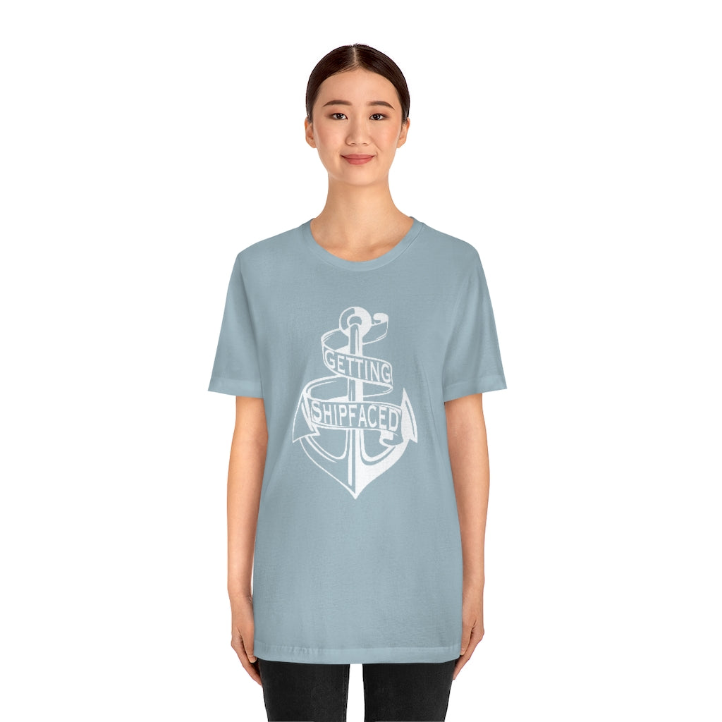 Getting Shipfaced Cruise Boat Drinking Party Unisex Jersey Short Sleeve Tee