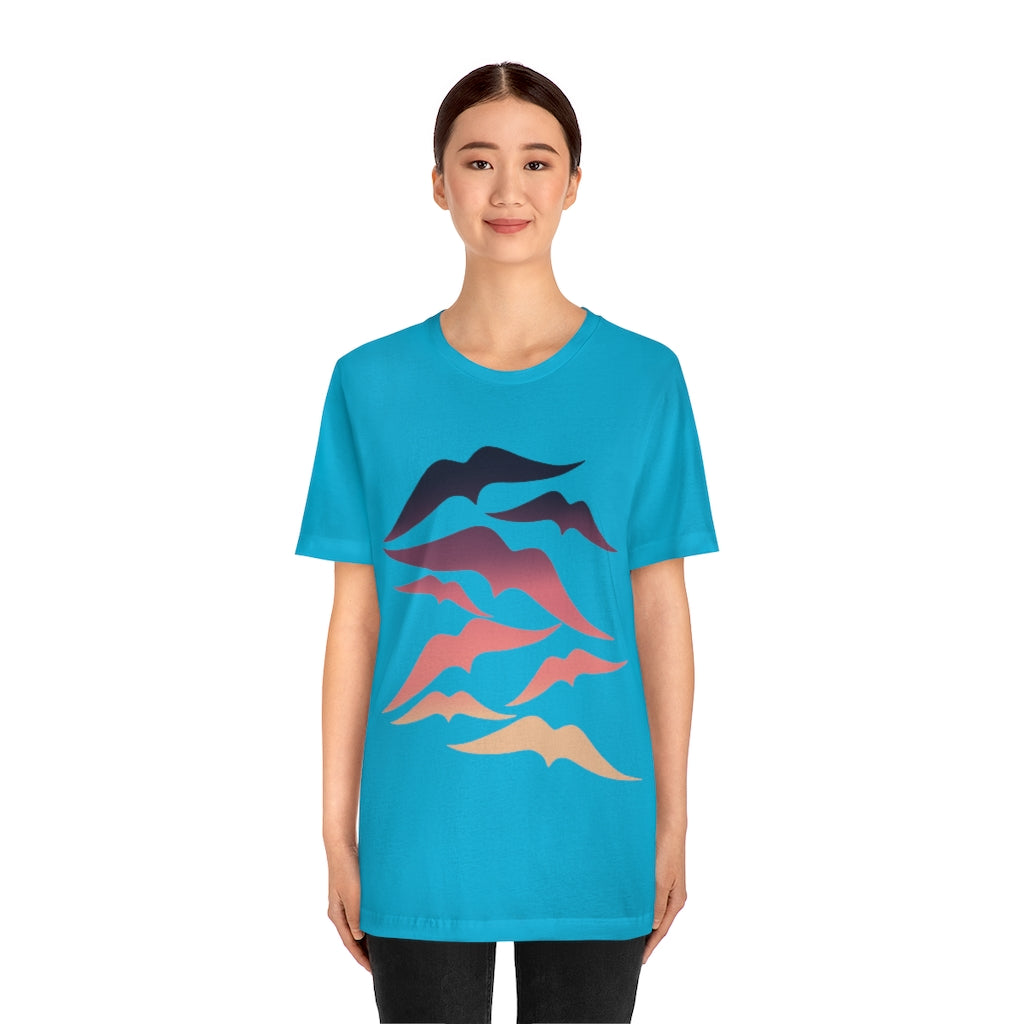 Seagulls at Sunset Unisex Jersey Short Sleeve Tee