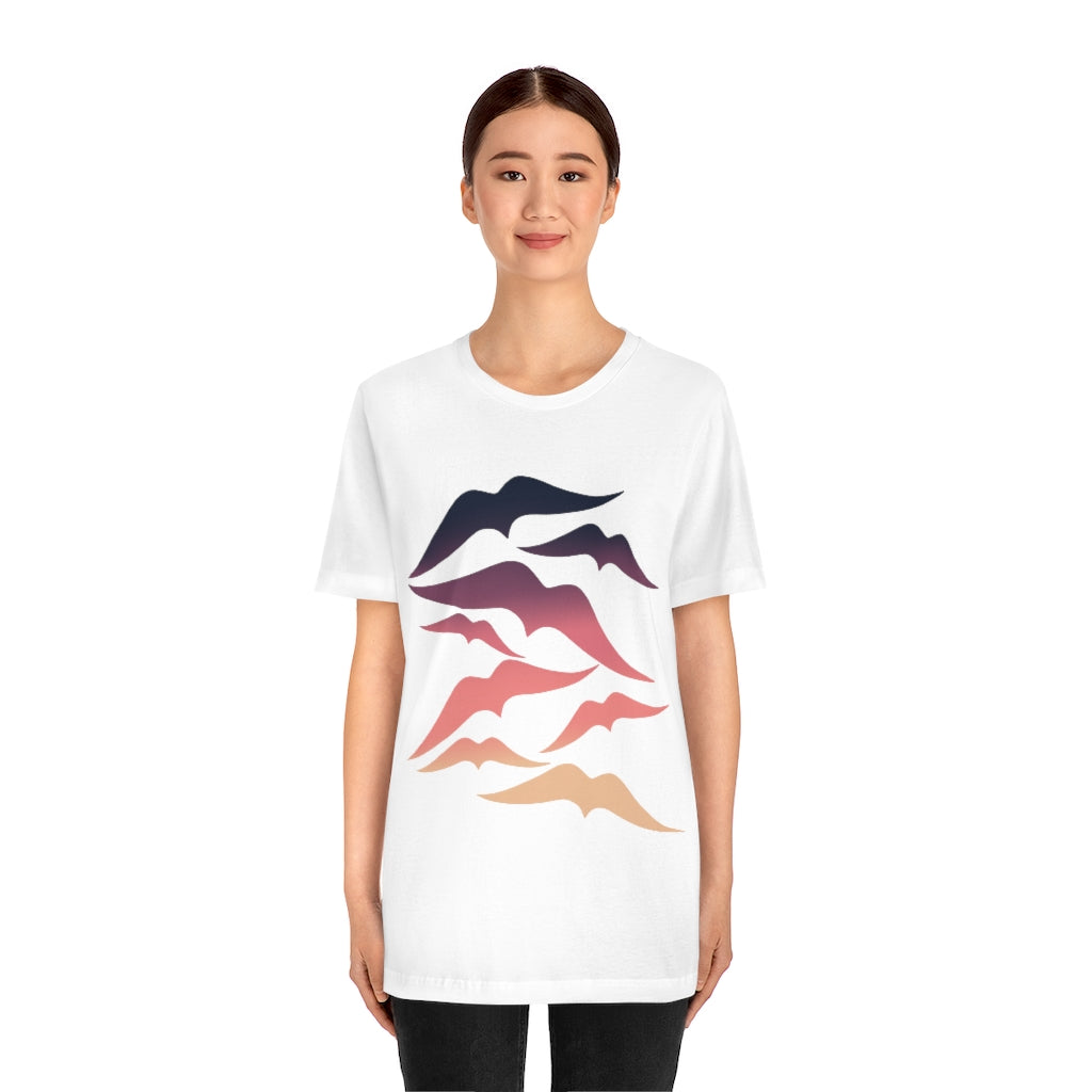 Seagulls at Sunset Unisex Jersey Short Sleeve Tee