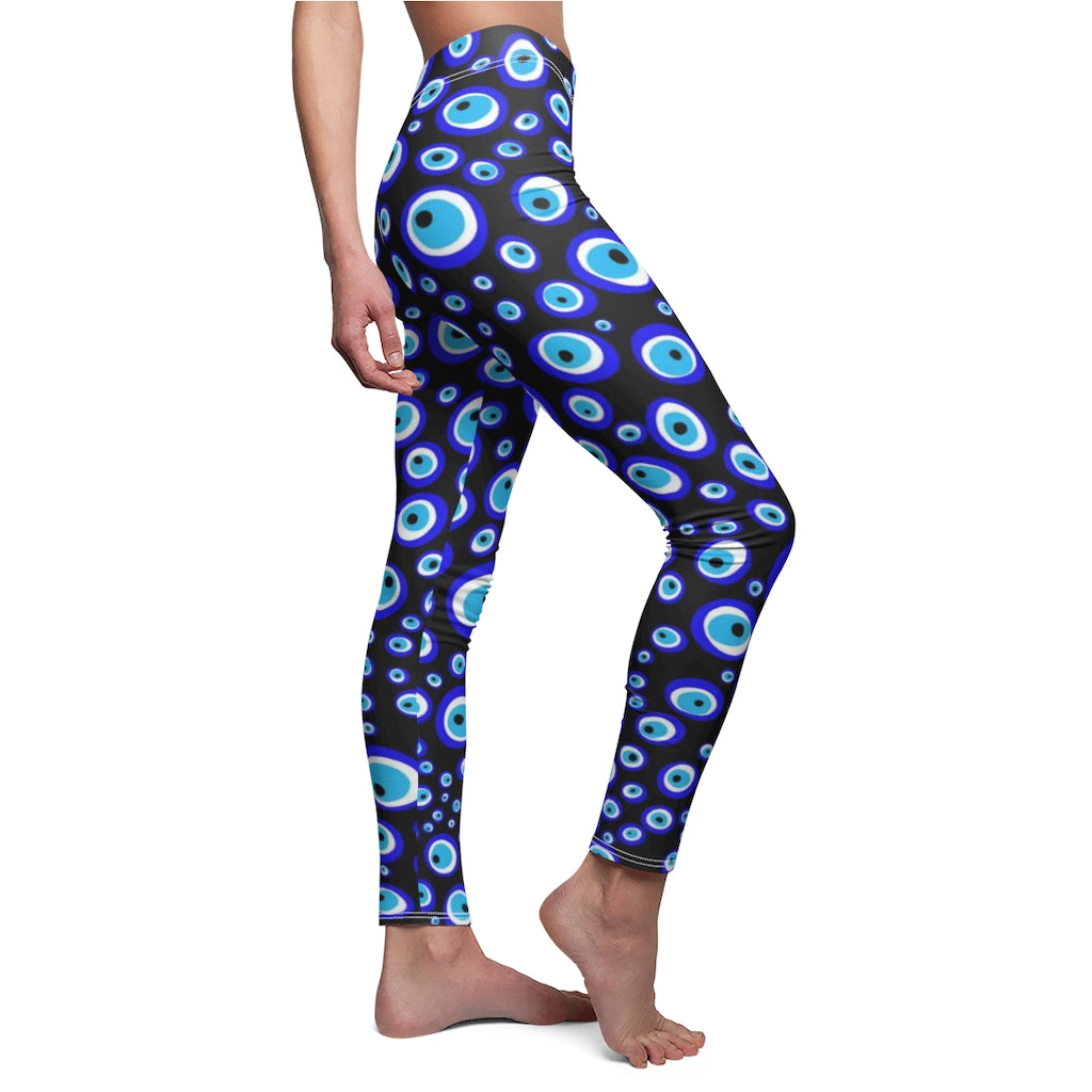 Evil Eye Black Women's Casual Leggings