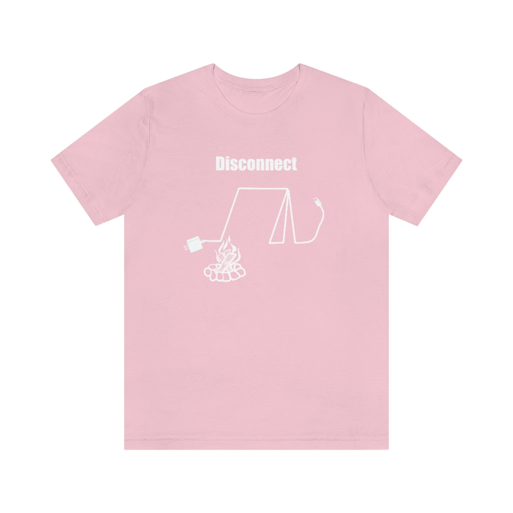 Disconnect Camping Unisex Jersey Short Sleeve Tee
