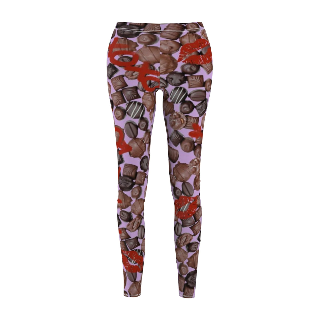 Chocolate Love Valentines Women's Casual Leggings
