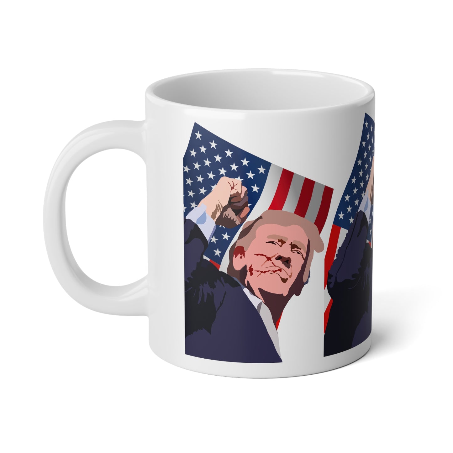 Donald Trump Assassination Attempt Jumbo Mug, 20oz