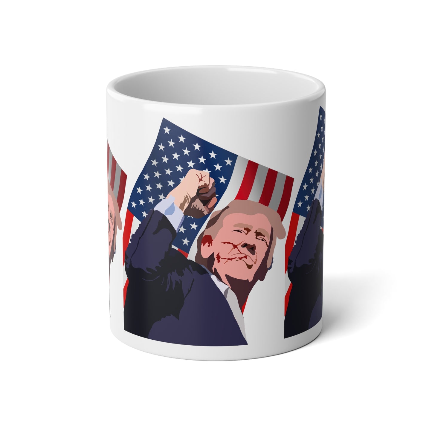 Donald Trump Assassination Attempt Jumbo Mug, 20oz