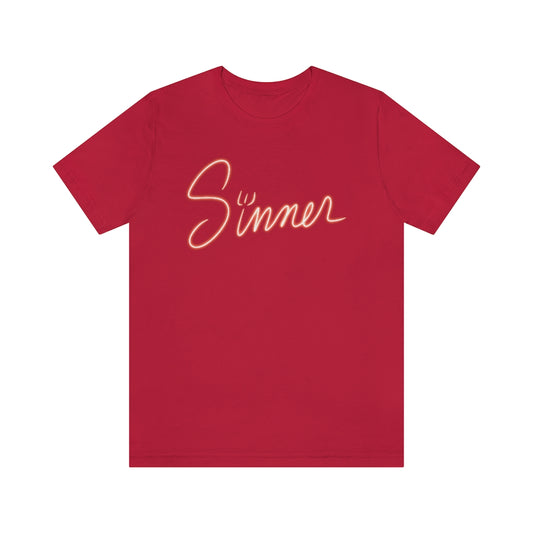 Sinner Unisex Jersey Short Sleeve Tee