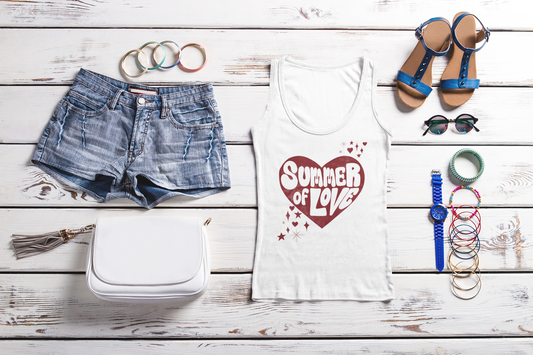 Summer of Love Women's Ideal Racerback Tank